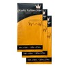 ROYAL7 3 Pack Yellow, Rectangle Disposable Plastic Tablecloth for Picnic,
