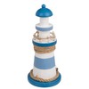 Out of the blue Wooden Lighthouse Decorative Item with LED