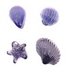 Vacor Pk 4 Lilac Glass Seashells by Vacor for Mega