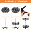 sourcing map Lazy Susan Organizer, 2 Tier Rotating Spice Rack