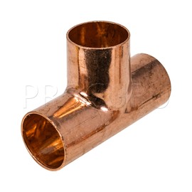 PROCURU 1-Pack 3/4-Inch Copper Tee CxCxC, Certified Safe (CWTE0034-1P)