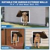 Fantrek Wall Dog Door for Large Dogs- Aluminum Large Doggie