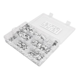 315 pcs NUZAMAS Aluminum Crimping Loop Sleeve Double Barrel Ferrule Assortment Kit for Wire Rope and Cable Line End 8 Sizes M1.2-M6