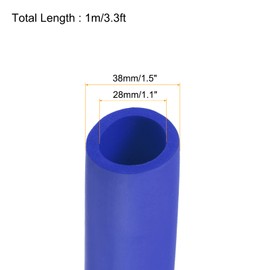 Rebower Pipe Insulation Hoses Heat Protection Foam Hoses Grab Handles [for Plumbing Insulation Sleeve] - 28 mm ID/3.3 ft/Blue