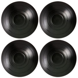 UL-Certified 4-Pack Foot Pedal Switch, Round Floor Lamp Inline Switch with Step-on Button, Easy DIY Installation for Floor Lamp On-Off Control Replacement (Black)