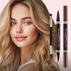 Eyebrow Pencil, 2-in-1 Waterproof Eyebrow Pen, with 2 Tip Microblading