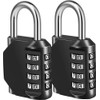 2 Pack x Combination Locker Padlock, 4 Digit Coded Padlock,