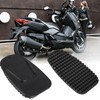 2 Pcs Black Motorcycle Side Kickstand Non-Slip Plate Base Parking