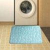 Microfiber Bath Mat for Bathroom – Water-Absorbing Cobblestone Embossed Design