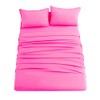 Sfoothome Hot Pink Fitted Sheet, 14 Inch Pocket Deep, Microfiber