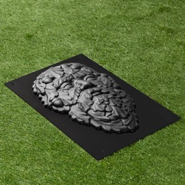 BETONEX Face Old Man Face for Tree Planter Mold for Concrete Plastic ABS 2mm - Cement Gargoyle Garden Gnome Mold for Concrete Green Man Face Plaque Wood Spirit Faces Greenman