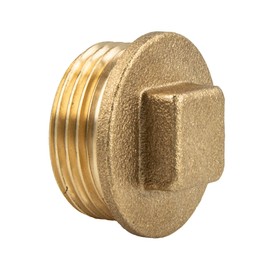 tecuro Plug with square, male thread G 1/2 inch, blank brass CW617N