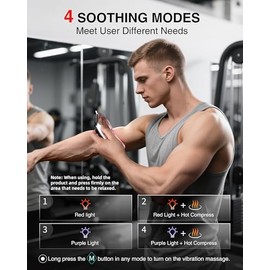 kensen Herramienta raspadora muscular calentada – Cuchillo eléctrico Fascial para masaje de tejido profundo con cuidado de la luz, 4 modos, 3 calentamiento, 3 niveles de vibración, calmante para todo