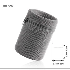 HOTER Thick Strong Zipper Sweatband Purse Wallet Various Colours