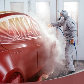 HEROFFIX 1 Stück für Wandabdeckungsrahmen Autos Autolackierbedarf Vortapezierte Abdeckfolie Kunststoffabdeckung 1000x55cm / 32,81ftx21,65" Weiß Orange PE-Folie