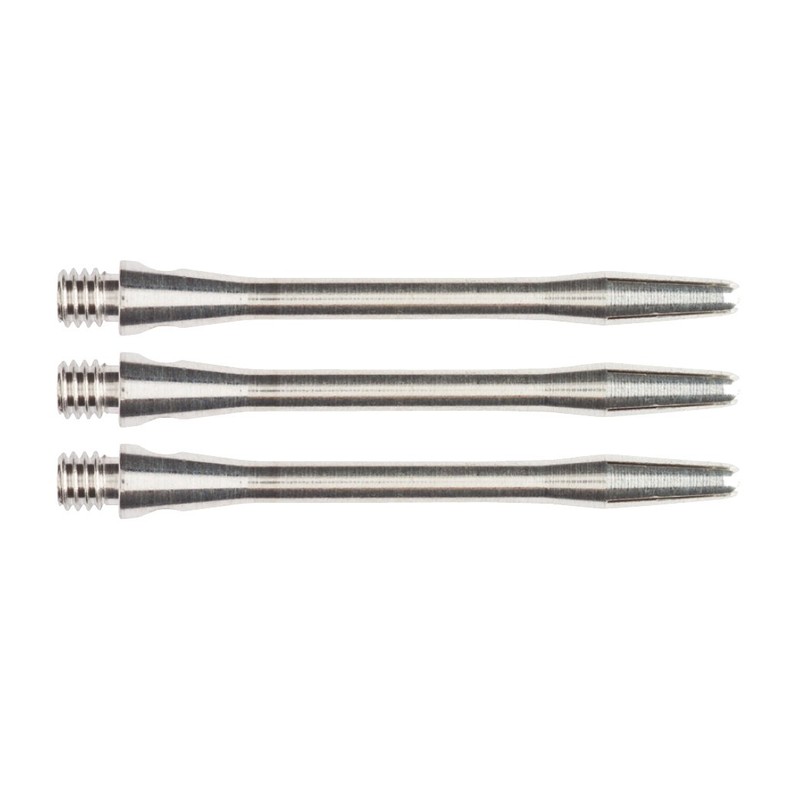 RED DRAGON Plain Aluminium Medium Dart Shafts - 4 sets