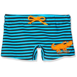 beco Beco Jungen Badehose Krokodil-Aqua, Marine/Blau/Orange, 92