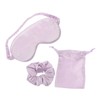 minkissy Soft Faux Silk Sleeping Eye Mask Set Light Blocking