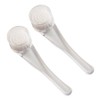 Seven Star Pore Brush Face Cleansing Brush, 2 Pieces, Transparent / 세븐스타 모공브러쉬 세안솔, 2개, 투명