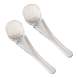Seven Star Pore Brush Face Cleansing Brush, 2 Pieces, Transparent / 세븐스타 모공브러쉬 세안솔, 2개, 투명