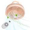 2 in 1 Desktop Fan ABS PP 4000mah 3 Gears