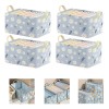 4pz Bolsa De Almacenamiento Ropa Edredón Plegable Caja