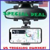 Universal 360 Rotation Car Rear View Mirror Mount Stand GPS