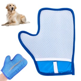 lasuroa Pet Grooming Glove for Cats & Dogs, Double Sided Electrostatic Pet Hair Remover Removal Glove for Bathing Deshedding Grooming Carpets & Furniture Cleaning