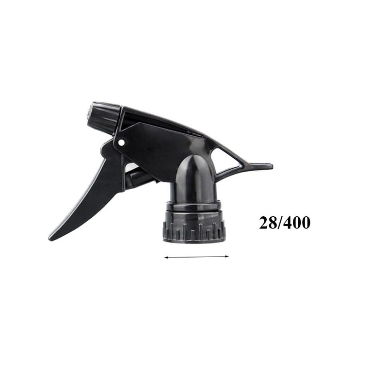QUUPY 4Pcs Black Plastic Spray Bottle Nozzle Spray Trigger Leak