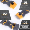 MulWark Razor Blade Scraper, 2Pack Razor Scraper Tool with 100PCS