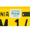 1962 California License Plate Registration Sticker, YOM, CA DMV