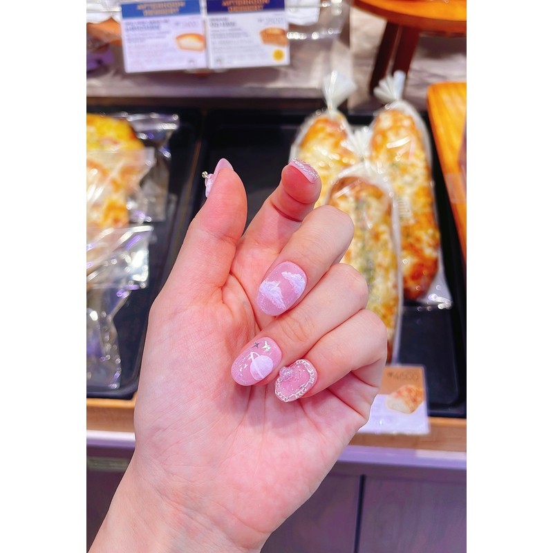 Handmade nails - Wandering Star - Almond / 수제네일 -