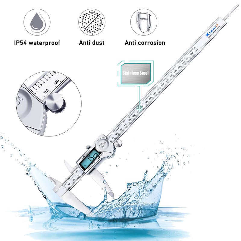 Kynup Digital Caliper, 12 Inch Caliper Measuring Tool with Stainless