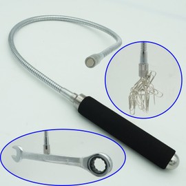 VASTOOLS Flexible Magnetic Pickup Tool Set, 5LB & 10LB, 26" Bendable Extension Magnetic Pickup