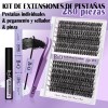 Kit De Extensiones De Pestañas 40d+50d Diy B&q Bq Lash