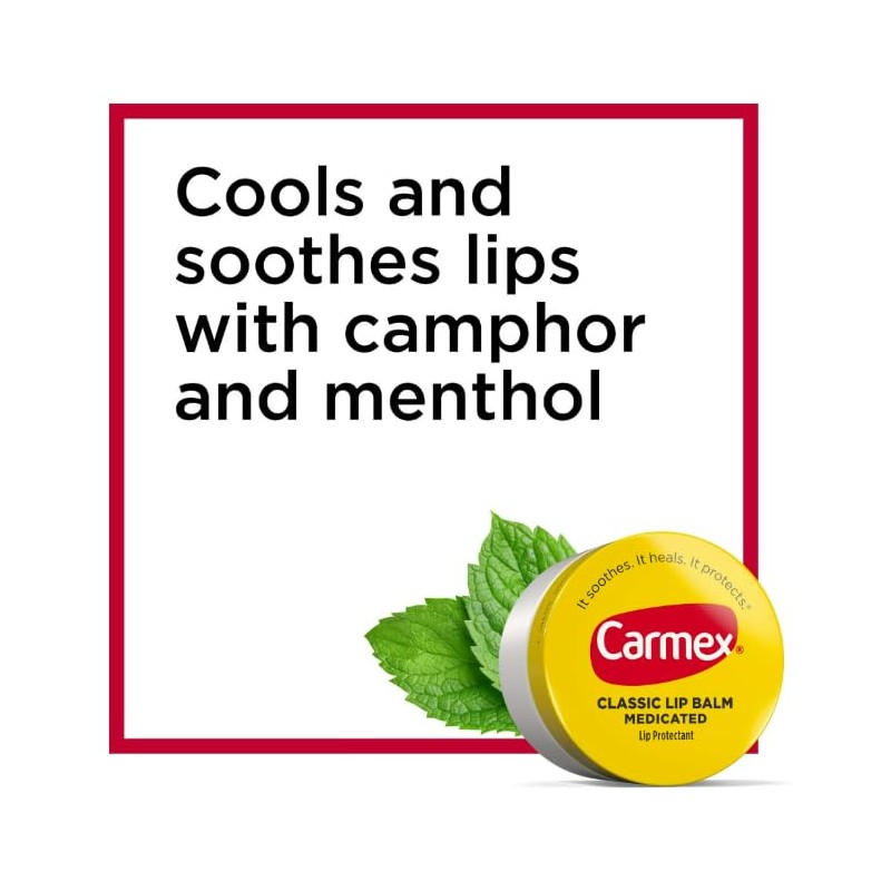 Carmex Bálsamo labial curativo Everyday, 0.25 oz, 3 unidades