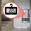 FISHTEC Electronic Refrigerator Thermometer - Triple Hanging System: Hook, Holder,