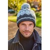 Pachamama Men Wool Beanie Bobble Hat Fleece Lined Handknitted Contemporary