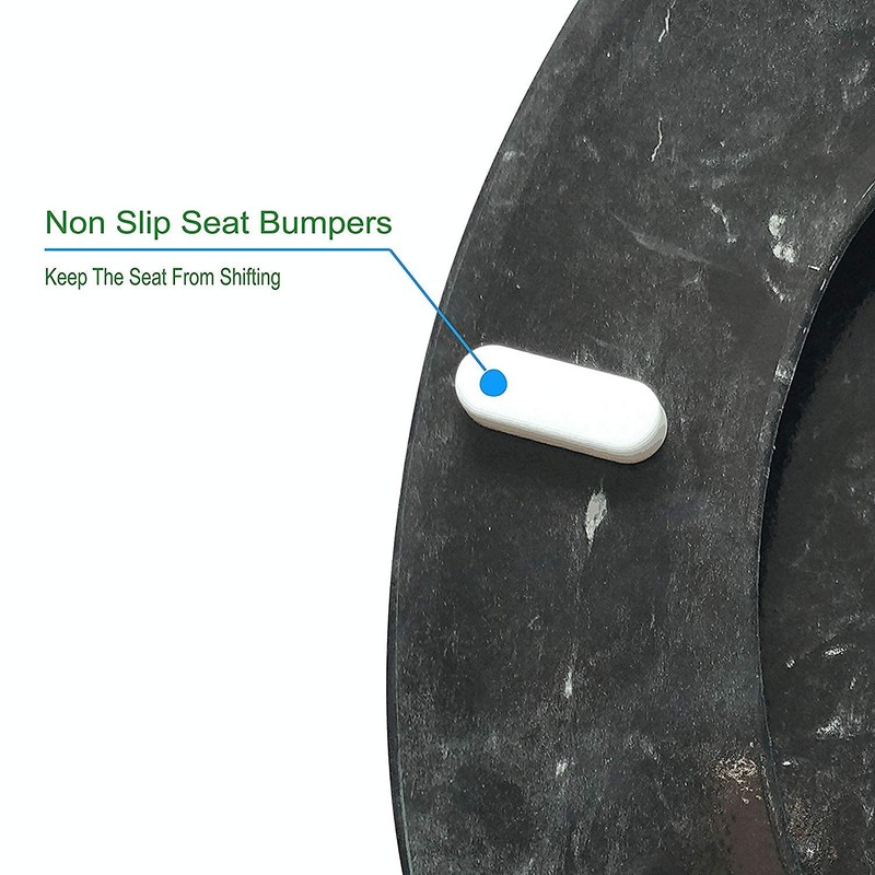 J&V Textiles Round Toilet Seat With Easy Clean & Change