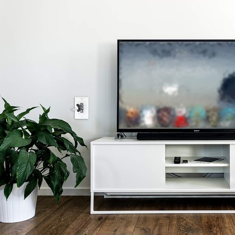 Legrand - OnQ Cable Access Wall Plate, Recessed Wall Plate