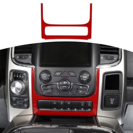RT-TCZ for RAM Red Center Dash AC Switch Panel Trim Cover Bezel for Dodge RAM 2012-2017 Red Interior Accessories