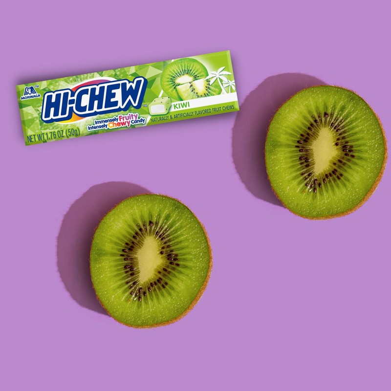 HI-CHEW Kiwi Sticks, 15-Pack, Soft & Chewy Candy, 1.76oz Each,