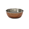Rosewood Wood Effect Stainless Steel Pet Bowl for Cats &