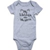 UNIFACO Baby Cat Clothes My Siblings Have Whiskers Bodysuit Short