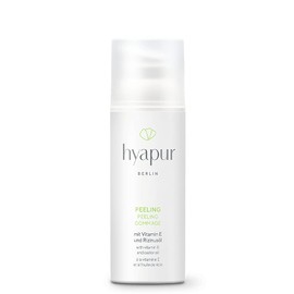 hyapur® - Exfoliating Green 50 ml - Gentle exfoliation with natural organic oil - for anti-ageing care with organic vegan natural cosmetics from Berlin