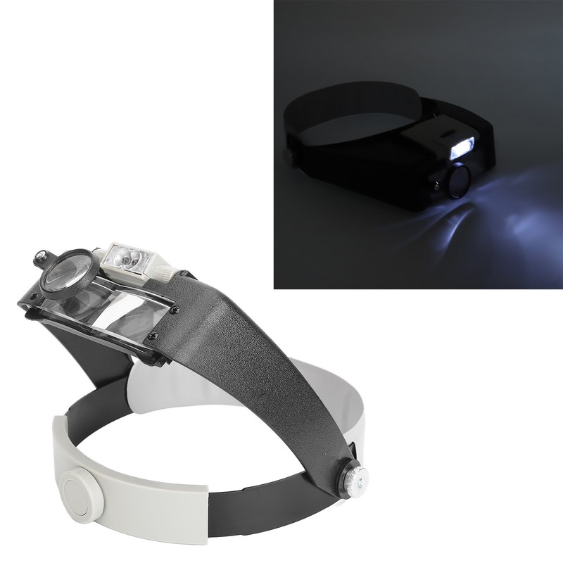 Headband Magnifier Glasses 1.5X 3X 8.5X 10X Magnification Head Mount
