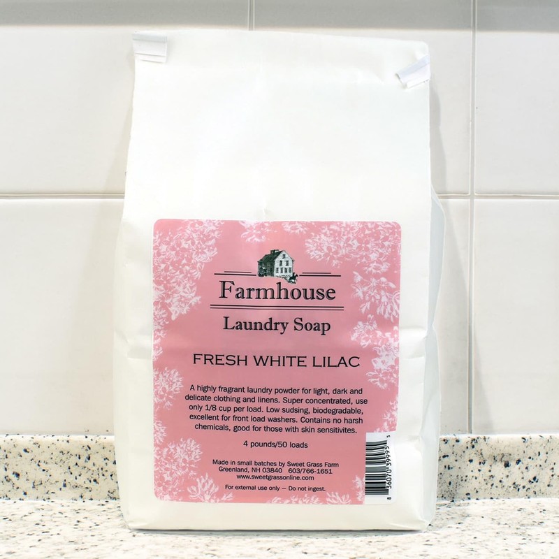 Sweet Grass Farm Farmhouse Laundry Soap Baking Soda Borax Lilac