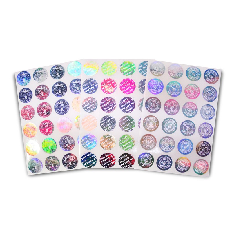 1000 Hologramas Personalizados de 20x20 mm Con Logo, Texto, Numeros,