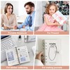 TECDW A7 Size Seal Notebook, PVC Clear Material Metal Ring