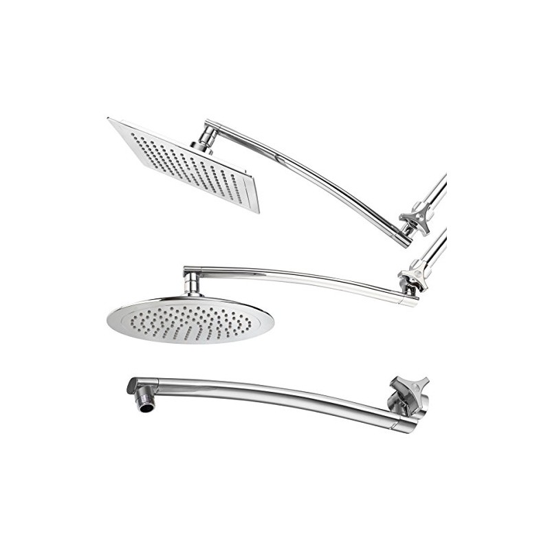 Razor 15-inch Arch Design Adjustable Shower Extension Arm With Stainless